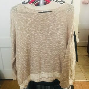 sweater with tassels